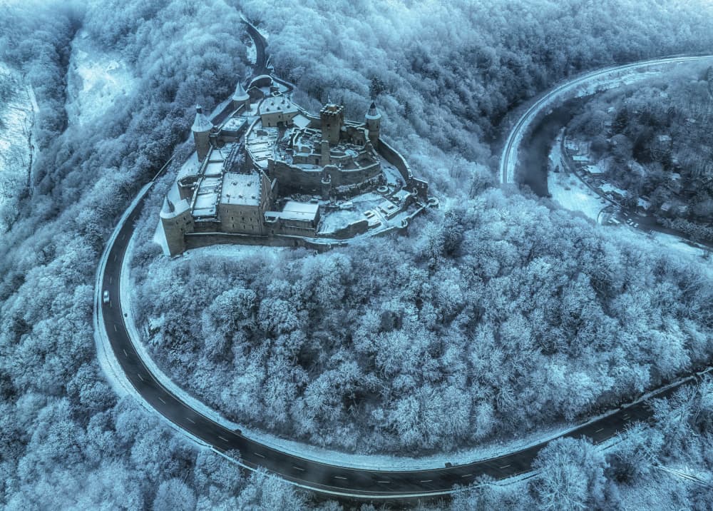 Majestic Winter Castle by Guy Krier — canvas wall art