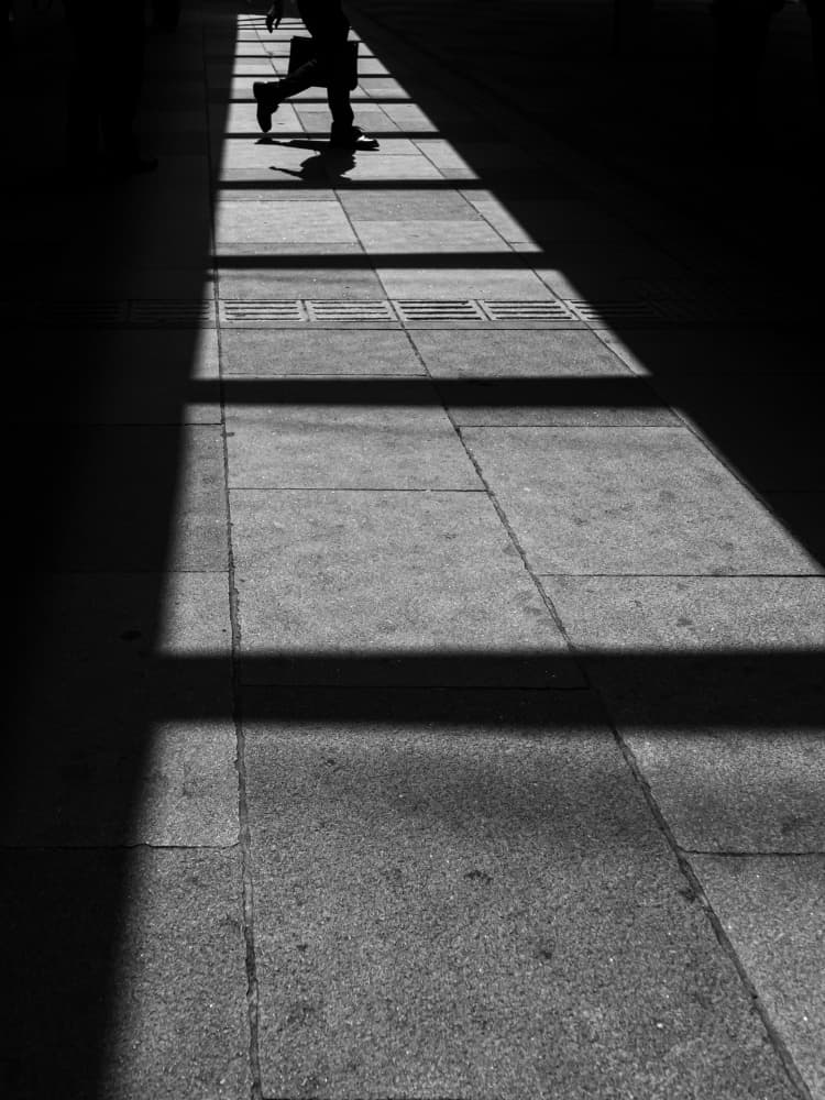 Walking Through Shadows by IKUMI FUKAZAWA — canvas wall art