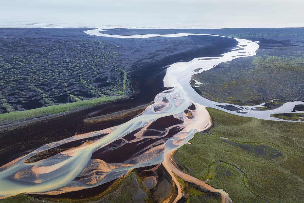 Braided River Patterns by Shenshen Dou — canvas wall art