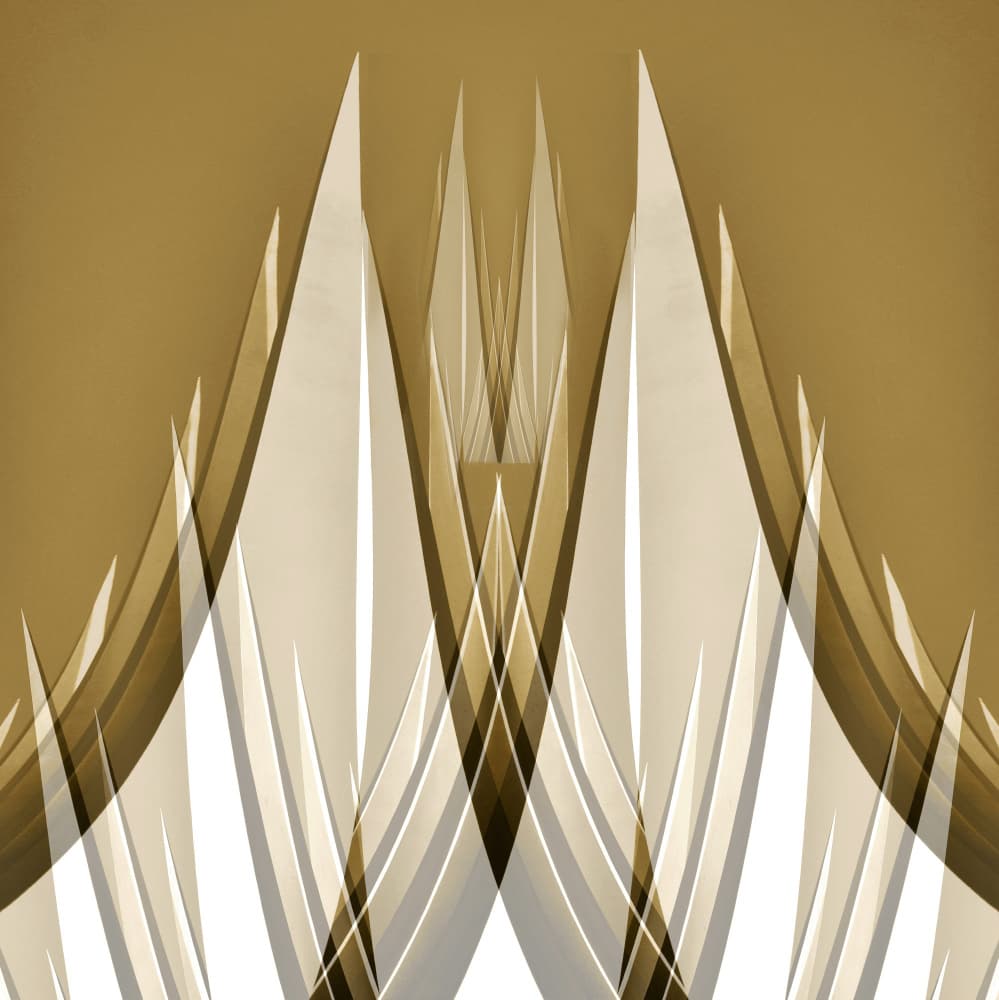 Sharpened Golden Geometry by Christina Sillen — canvas wall art