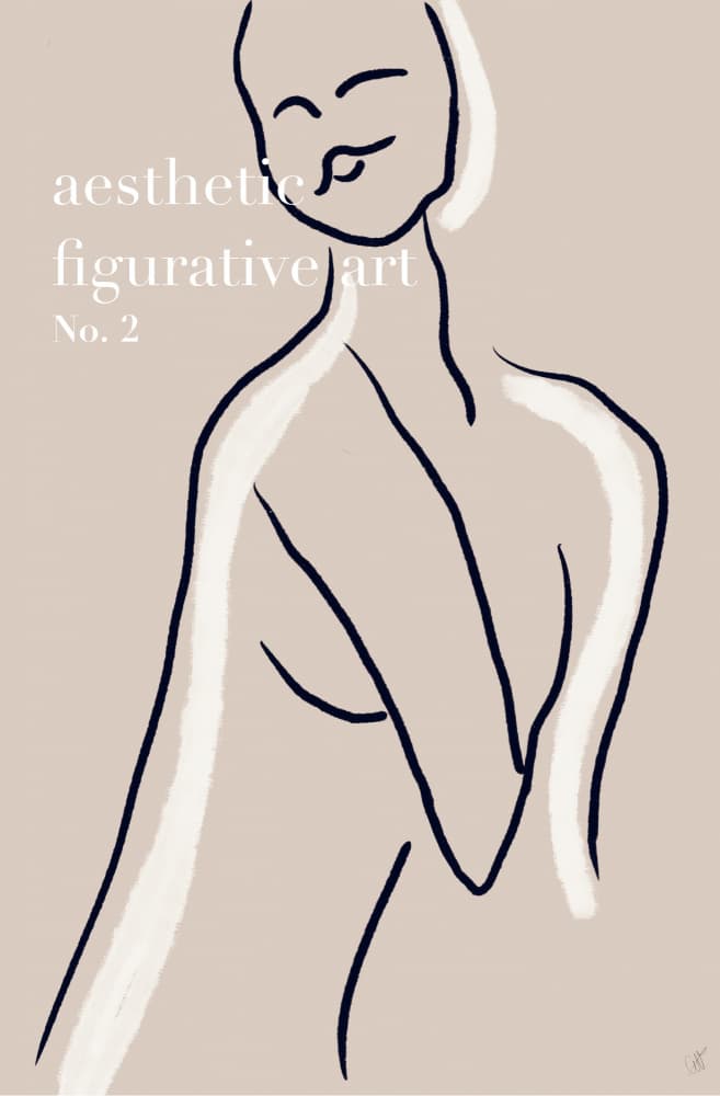 Minimalist Female Figure by Anne-Marie Volfova — canvas wall art