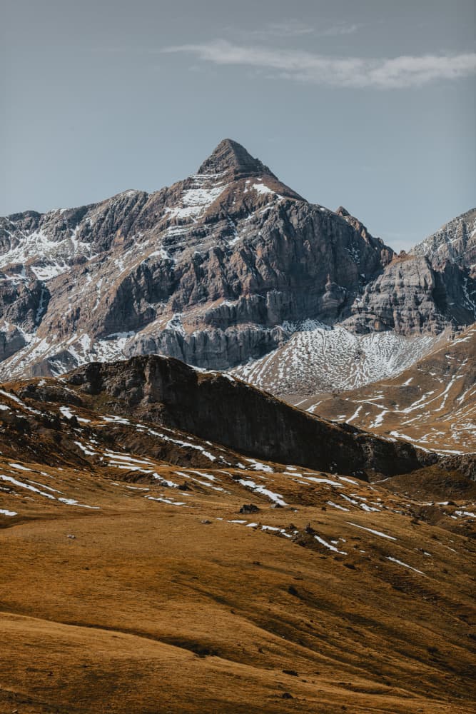 Golden Mountain Landscape by Javier Pardina — canvas wall art