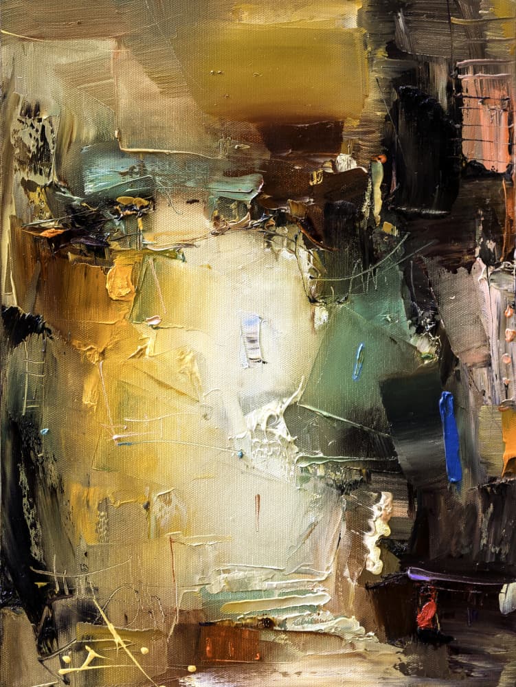 Textured Urban Glow by Stanislav Lazarov — canvas wall art