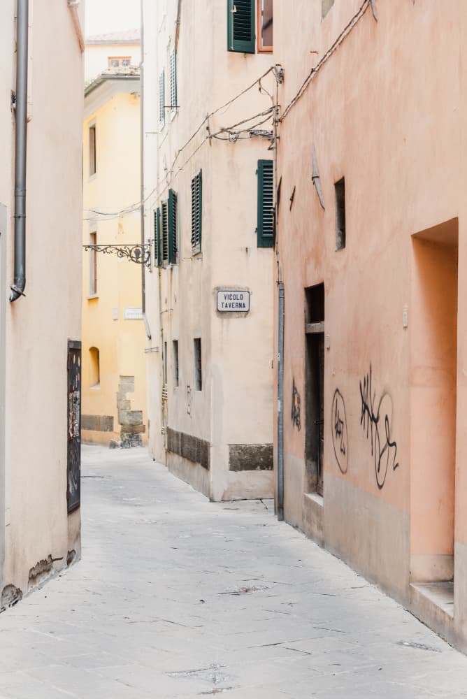 Narrow Italian Alley by Photolovers — canvas wall art