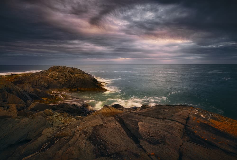 Serene Rocky Shore by Ben.C.L — canvas wall art