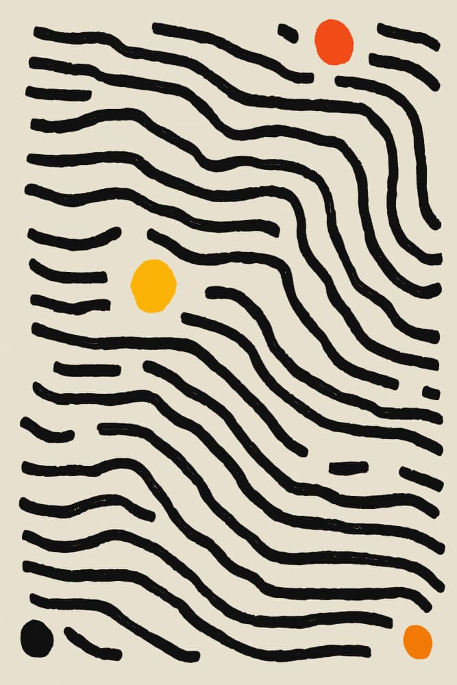 Orbitinglines by Treechild — canvas wall art