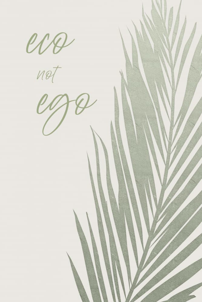 Eco Palm Leaf Quote by Melanie Viola — canvas wall art