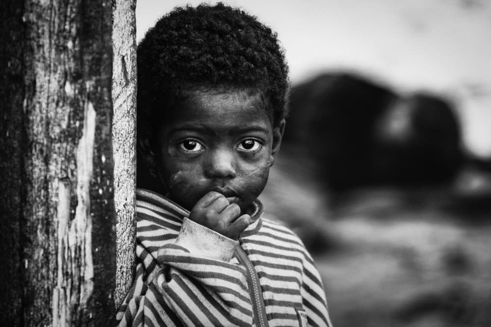 Innocent Child Portrait by António Carreira — canvas wall art