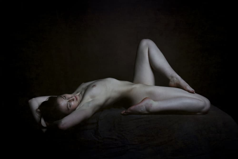 Elegant Nude Study by Christian Kurz — canvas wall art