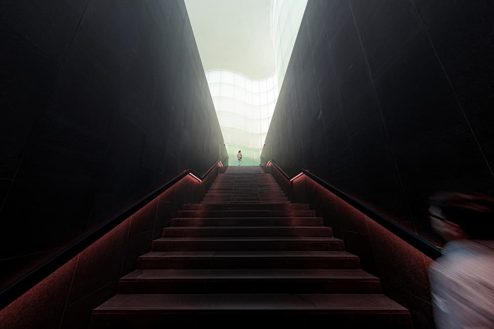 Staircase Of Light by Marco Tagliarino — canvas wall art