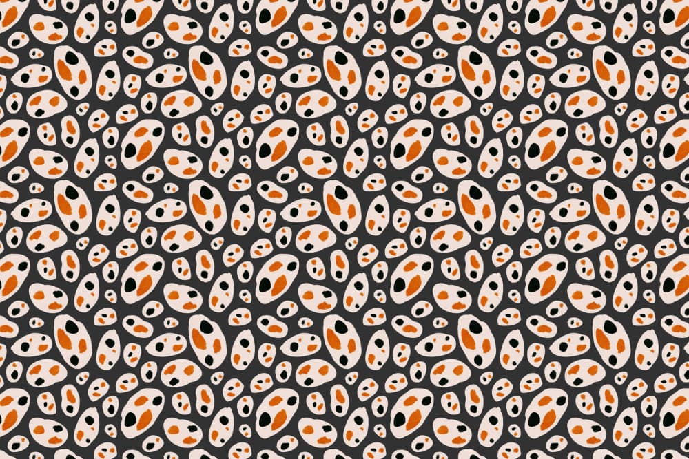 Amberpepplespattern by Treechild — canvas wall art
