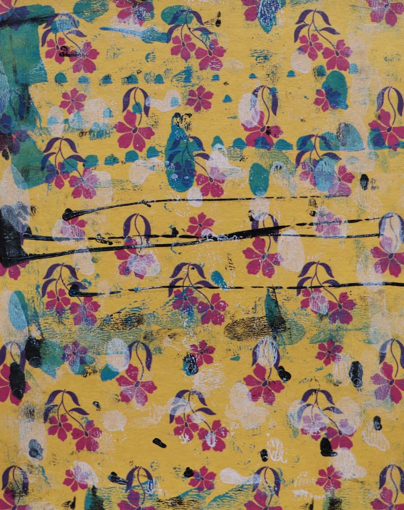 Vibrant Floral Abstract by Santhosh ch — canvas wall art