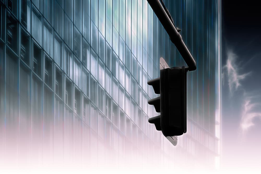 Urban Traffic Reflection by Marc Huybrighs — canvas wall art