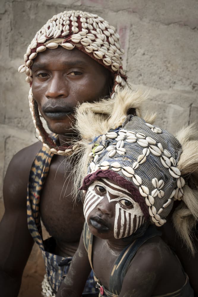African Father And Child by Elena Molina — canvas wall art