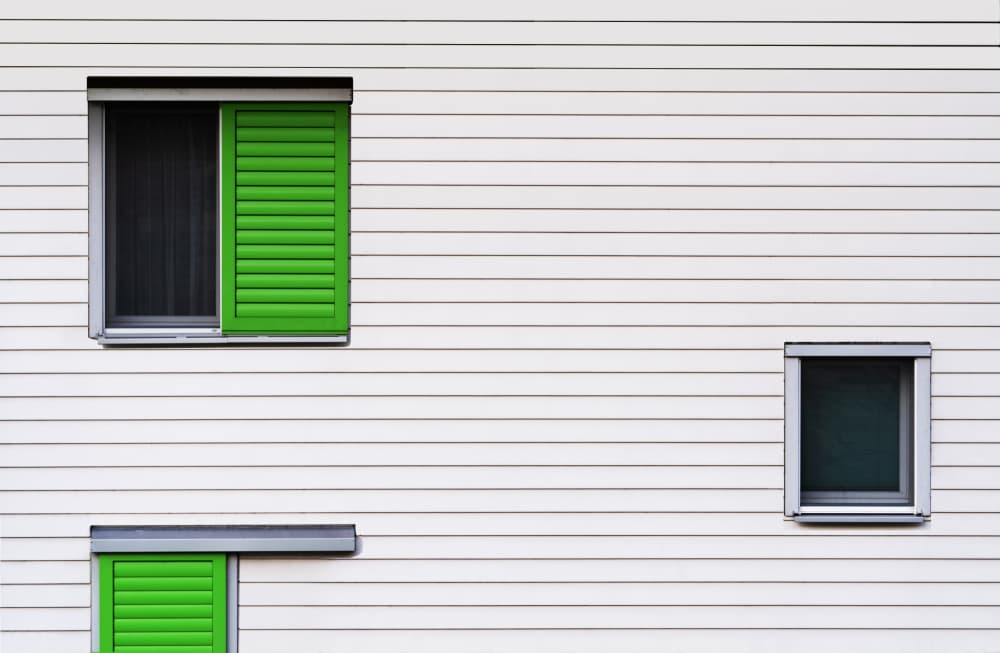 Modern Green Shutters by Streiff Marcel — canvas wall art