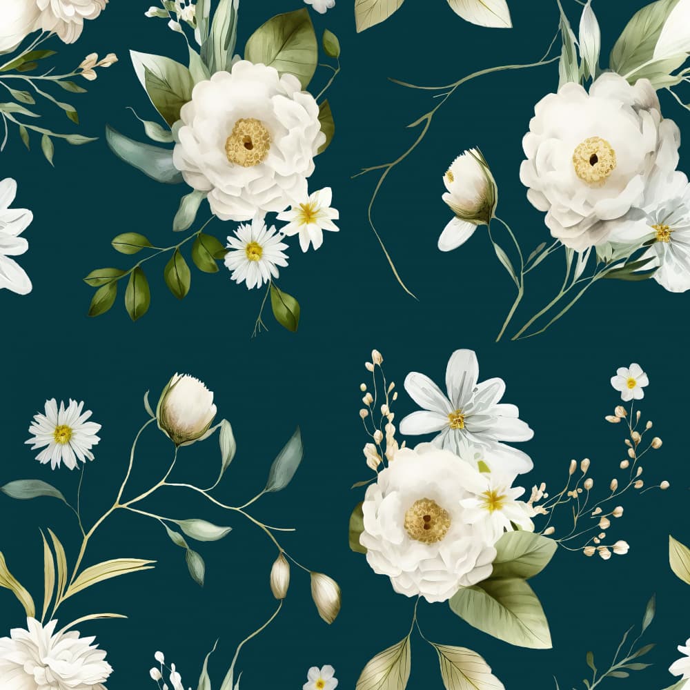 Elegant Watercolor Flowers by Bilge Paksoylu — canvas wall art