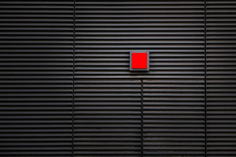 Red Square Modern Wall by Hans-Wolfgang Hawerkamp — canvas wall art