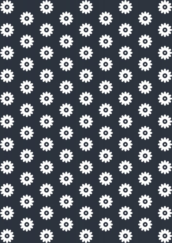 Minimalist Flower Pattern by kathrinmay — canvas wall art
