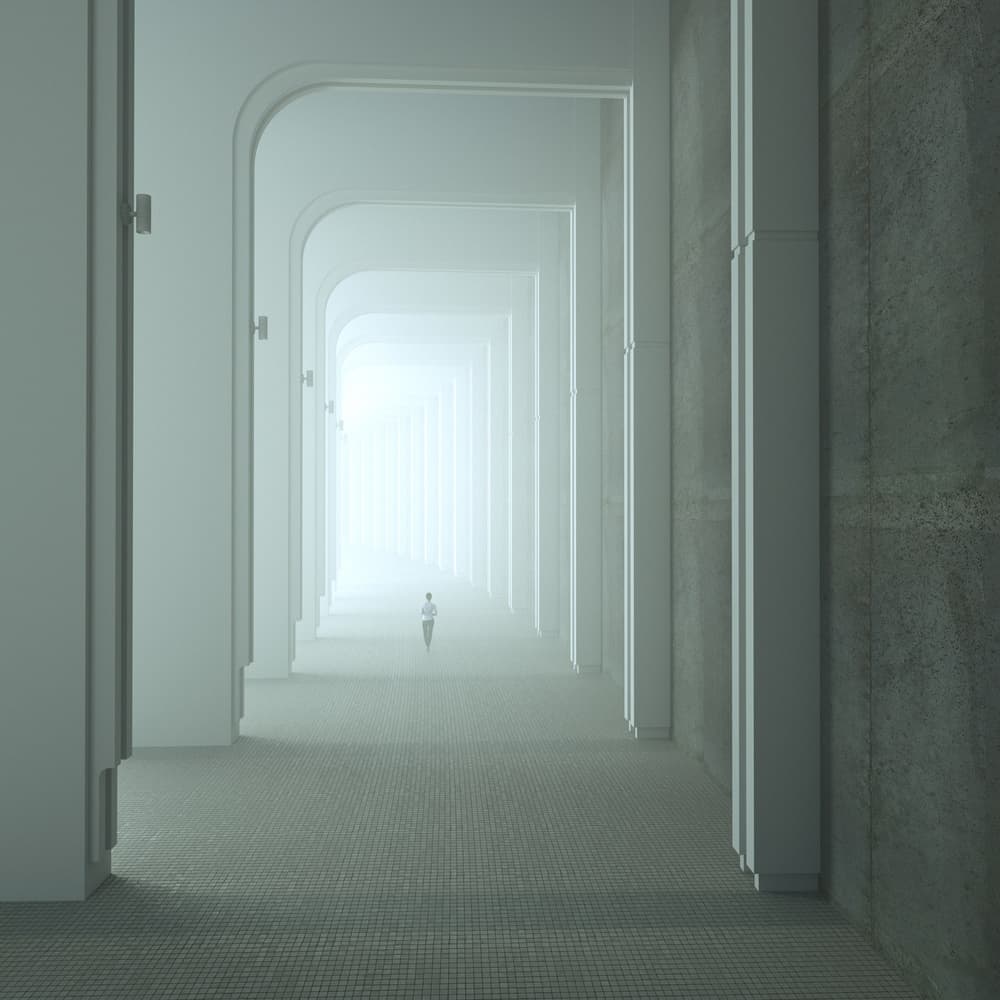 Arched Hallway Light by Mountain Cloud — canvas wall art