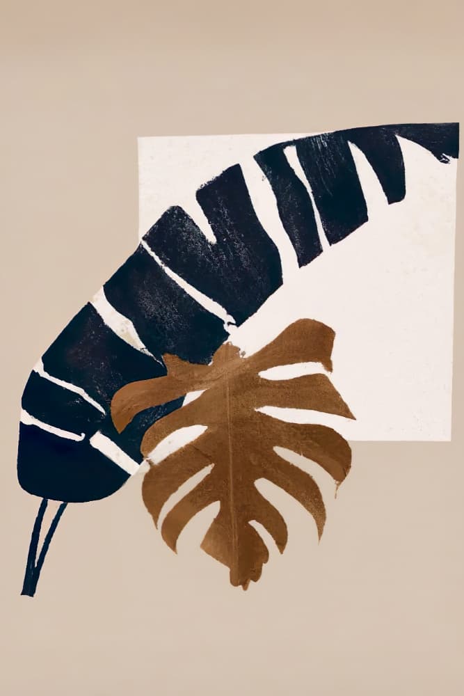 Abstract Tropical Forms by Merel Takken — canvas wall art