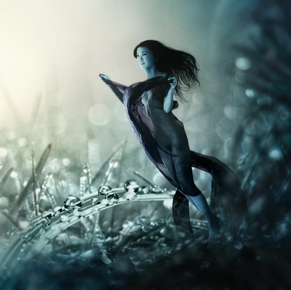 Ethereal Woman Morning Dew by Dmitry Frizel — canvas wall art