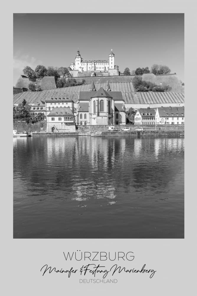 Würzburg Main River Fortress by Melanie Viola — canvas wall art
