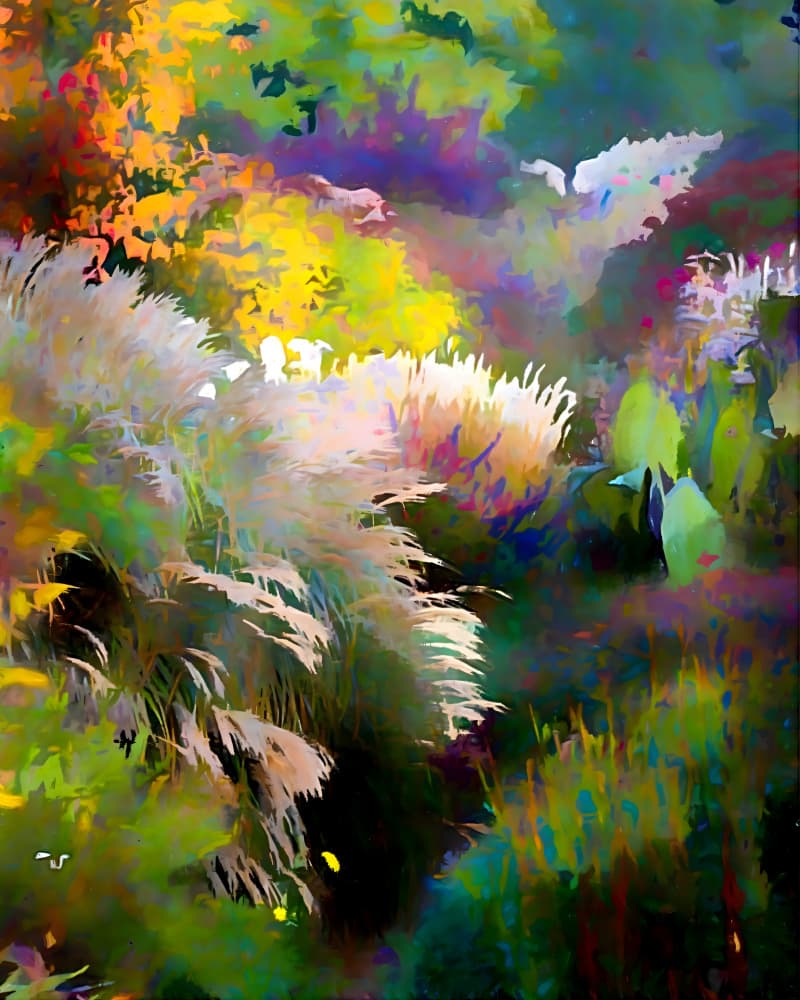 Vibrant Garden Impression by Uma Gokhale — canvas wall art