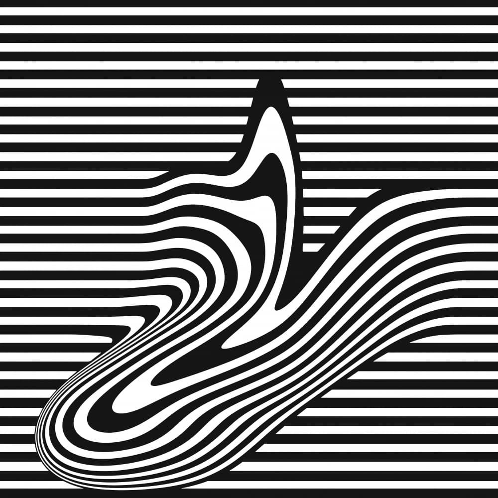 Wavy Striped Illusion by Carlos Perez Del Moro — canvas wall art