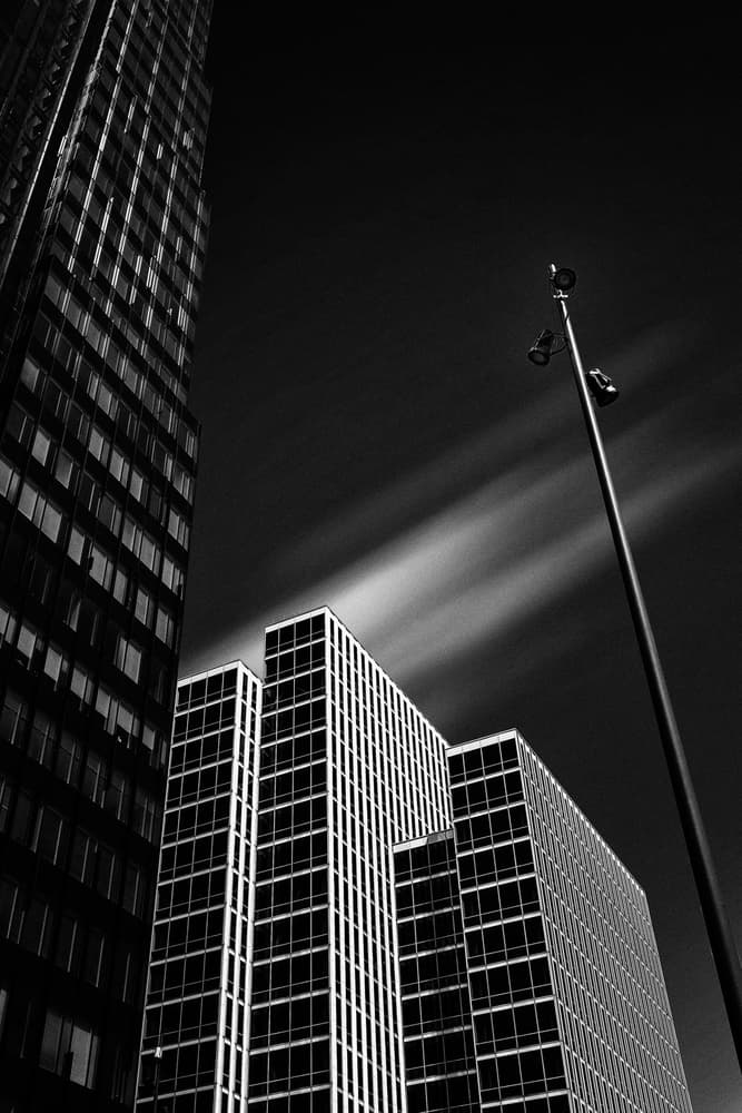 Dramatic City Geometry by Eric Mattheyses — canvas wall art