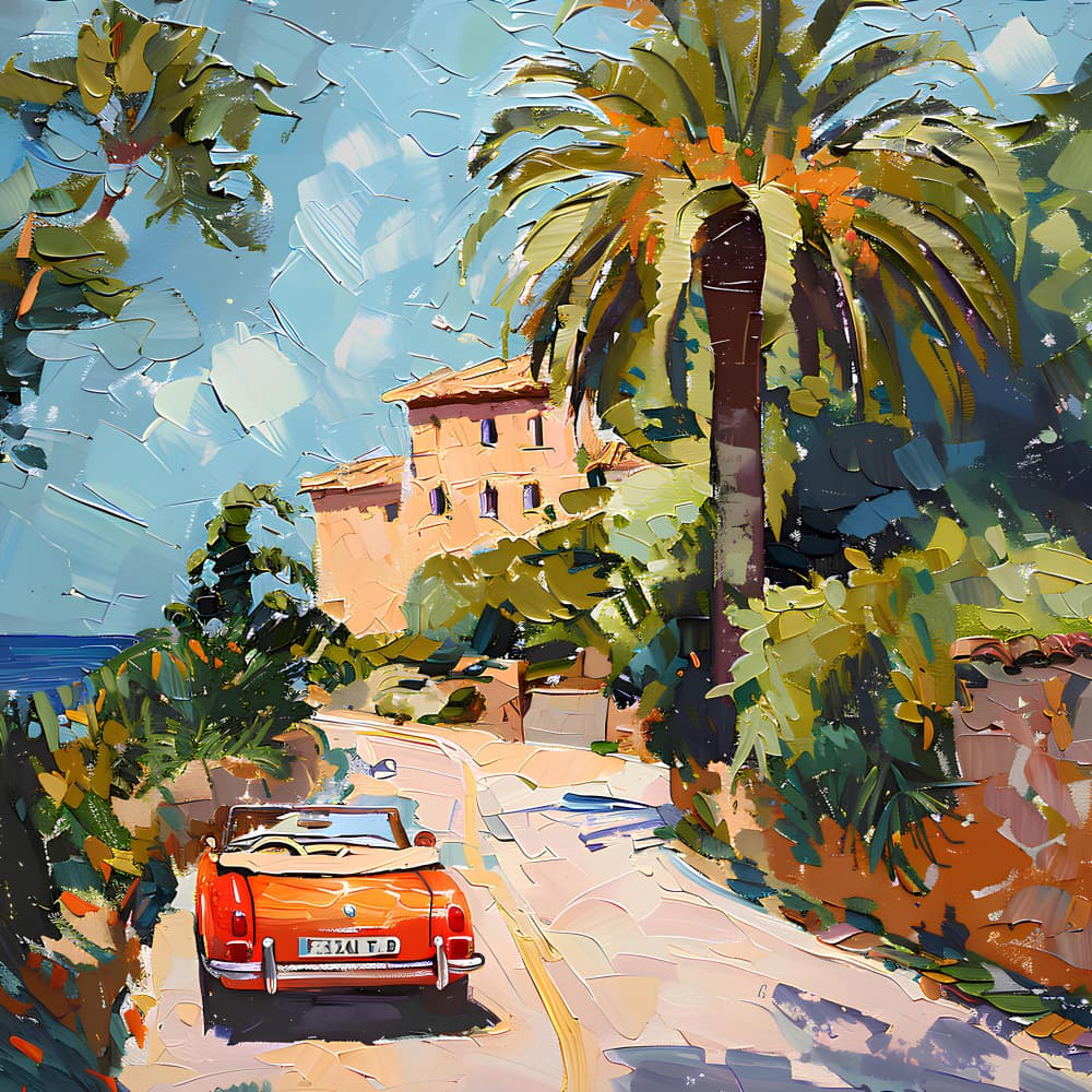Sunny Coastal Drive by Avanesova Elena — canvas wall art