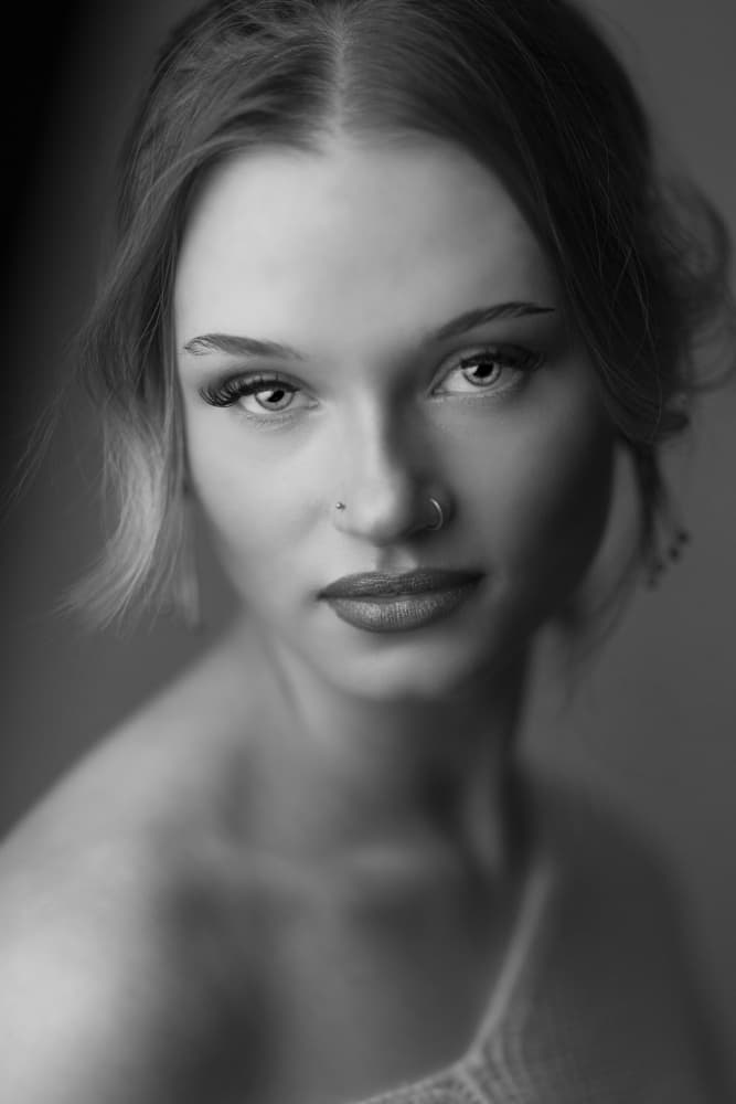 Intense Young Woman by Hardik Pandya — canvas wall art