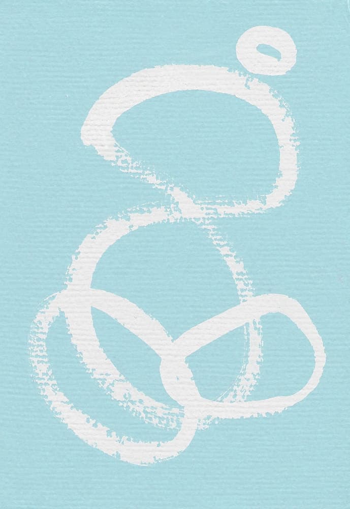 Abstract Blue Swirl by Santhosh ch — canvas wall art