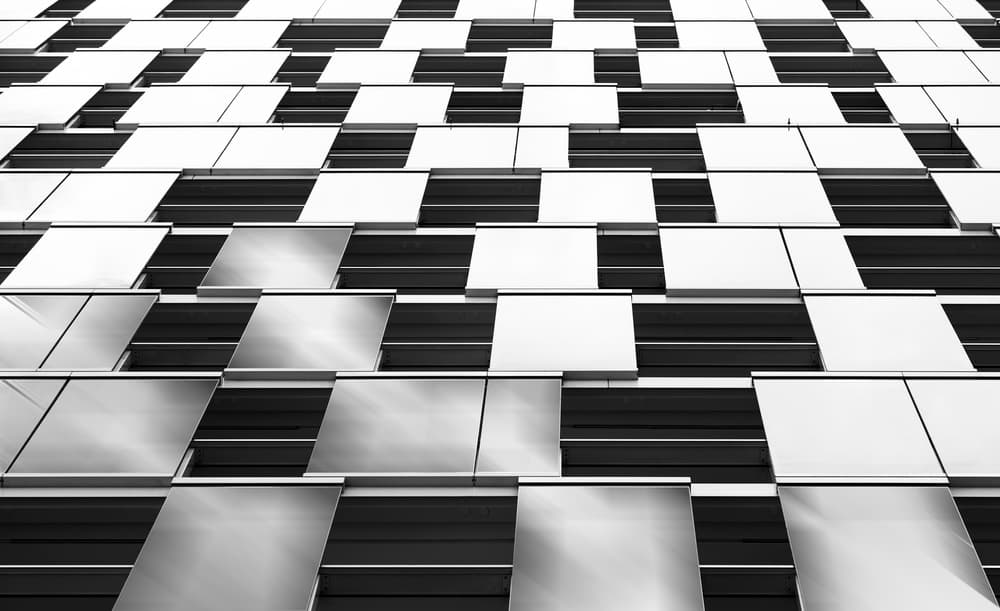 Modern Geometric Facade by Greetje van Son — canvas wall art