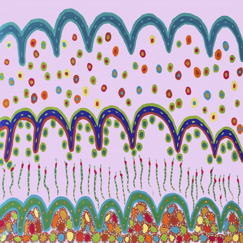 Vibrant Organic Layers by Helen Joynson — canvas wall art