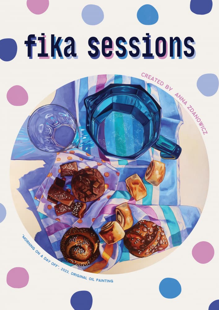 Fika Sweet Morning by Anna Zdanowicz — canvas wall art