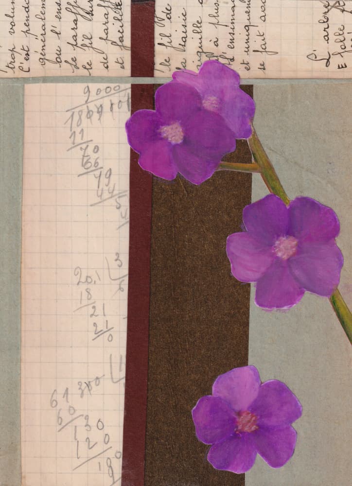Vintage Floral Notes by Lene Bladbjerg — canvas wall art