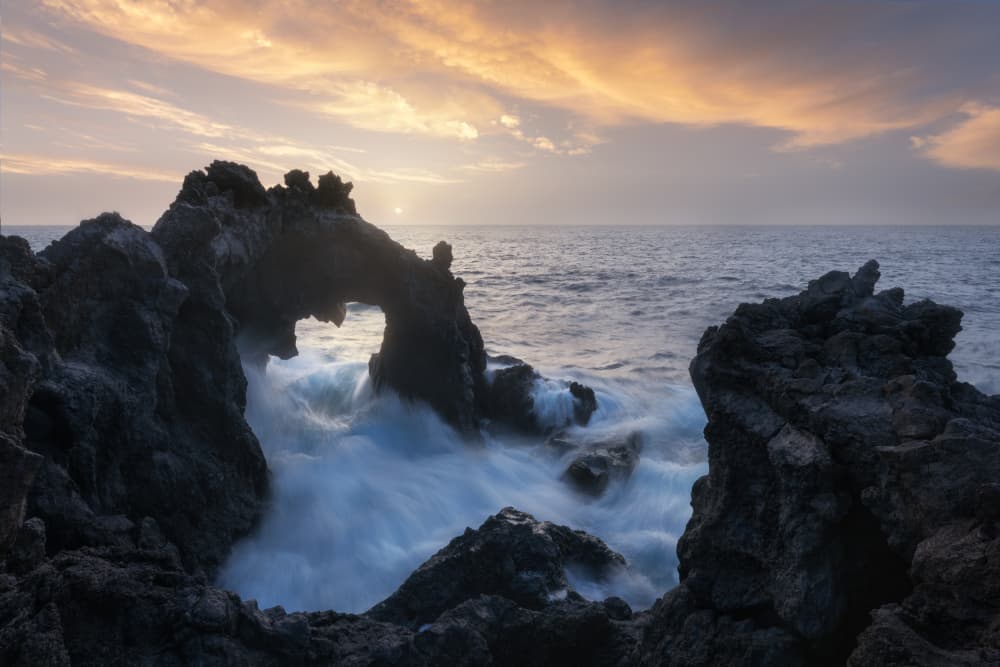Twilight Ocean Arch by Jose Parejo — canvas wall art