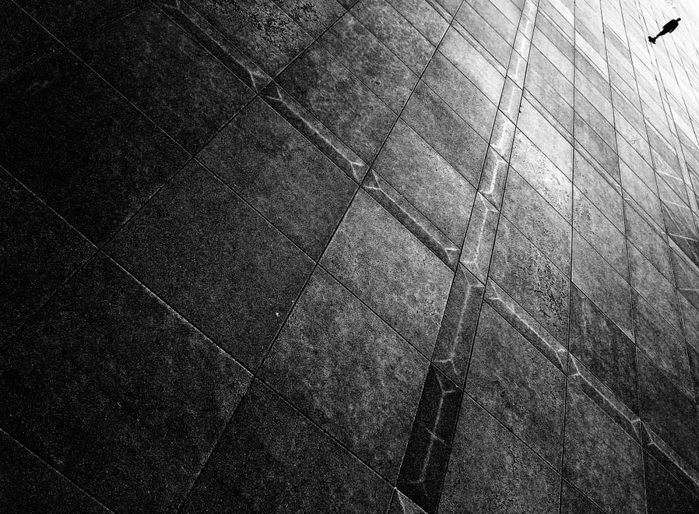 Urban Geometry Silhouette by Jian Wang — canvas wall art