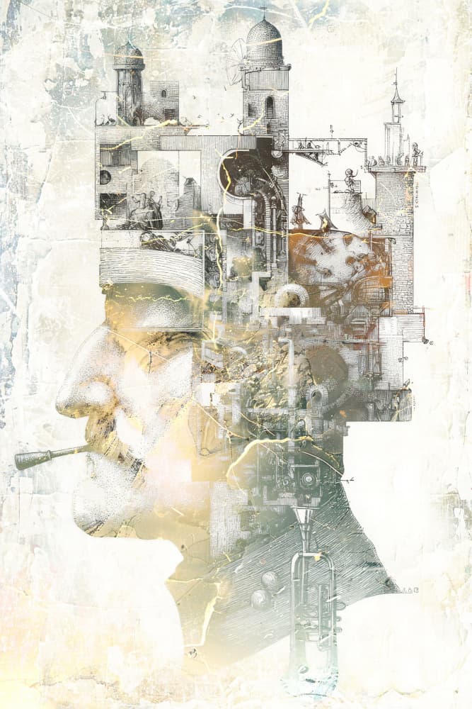 Architectural Mindscape by Rafal Kulik — canvas wall art