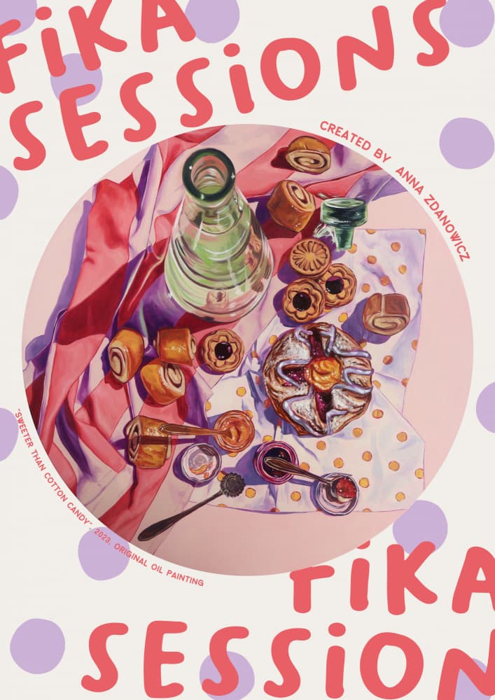 Sweet Fika Sessions by Anna Zdanowicz — canvas wall art