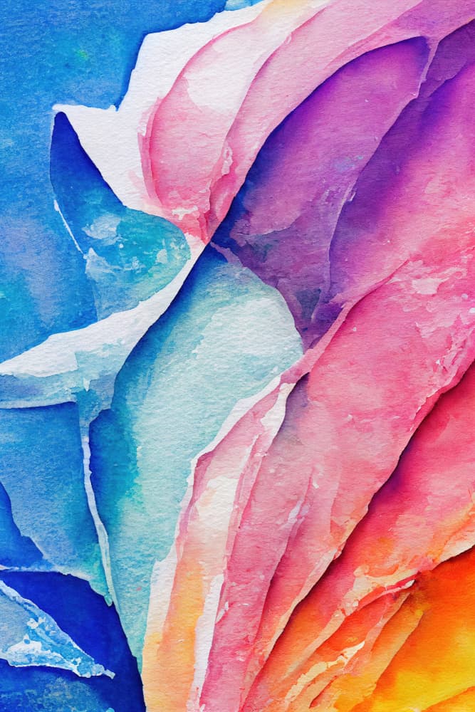Fluid Watercolor Layers by Mauro — canvas wall art