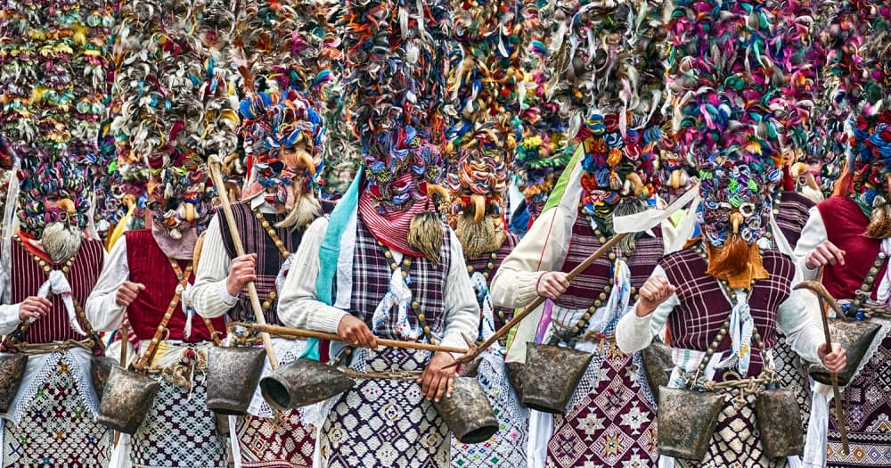 Traditional Bell Performers by Zhecho Planinski — canvas wall art