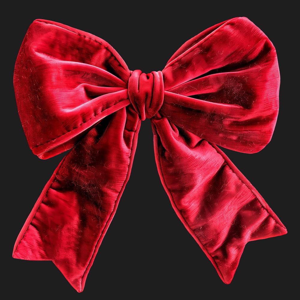 Red Velvet Bow by Marika Barsrsind β canvas wall art