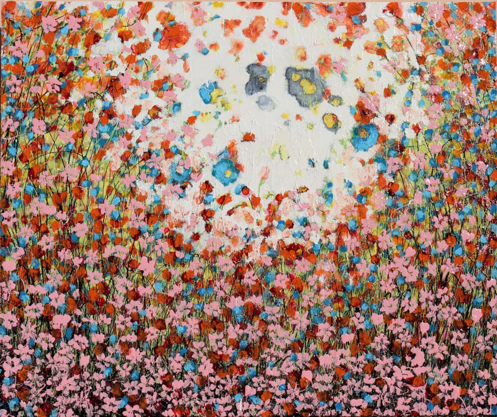 Vibrant Floral Bloom by Donatella Marraoni — canvas wall art