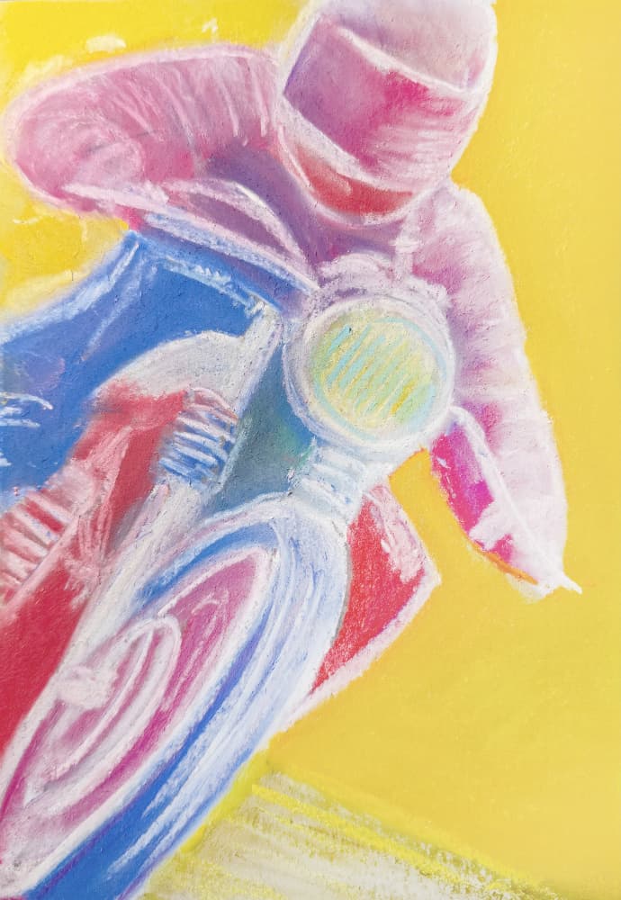 Vibrant Motorcycle Racing