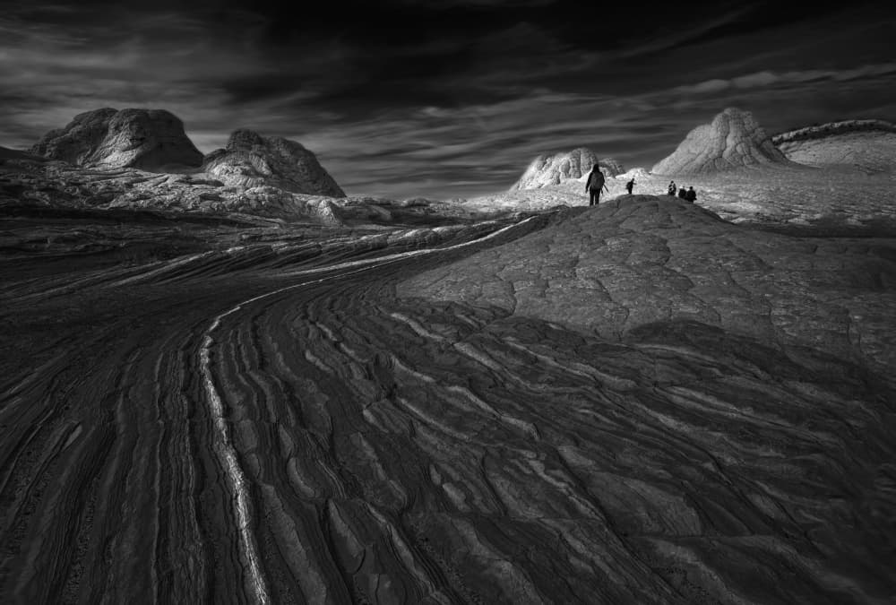 White Rock Desert Journey by Jiahong Zeng — canvas wall art