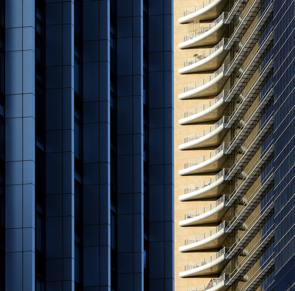 Sleek Architectural Forms by Hans-Wolfgang Hawerkamp — canvas wall art