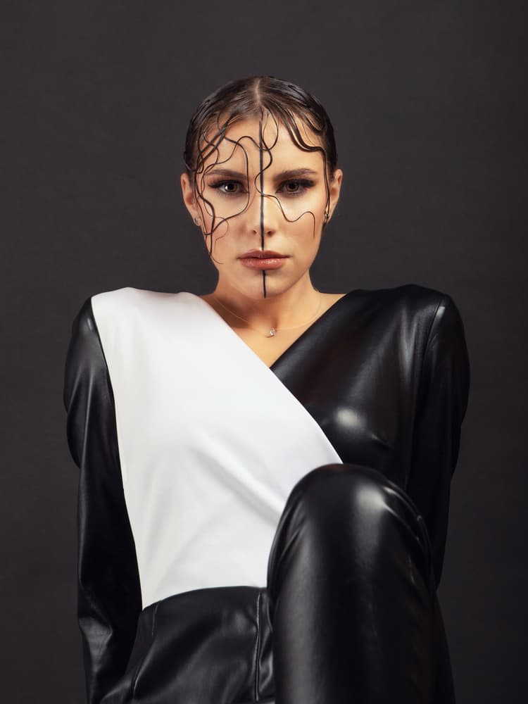 Artistic Fashion Portrait by Mihai Bogdan R — canvas wall art