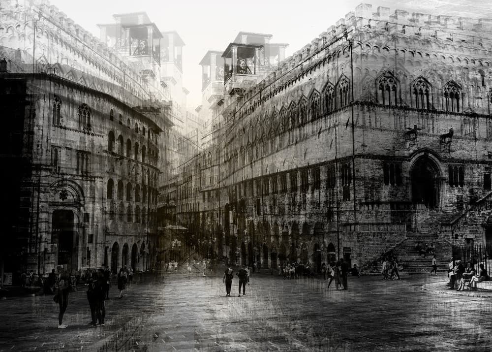 Dreamy European City by Carmine Chiriacò — canvas wall art