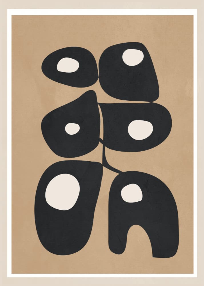 Mid-Century Organic Abstract by Flow Line — canvas wall art